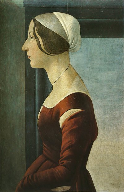 Retrato de mujer de Sandro Botticelli